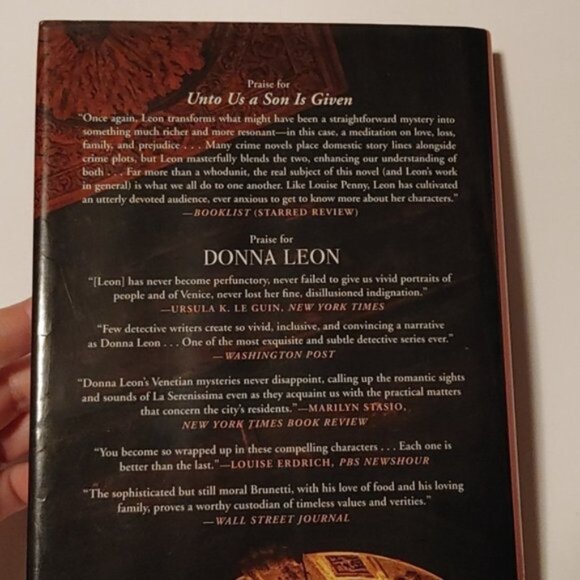 3/$13 A Comissario Guido Brunetti 28: Unto Us a Son is Given by Donna Leon - Picture 7 of 8